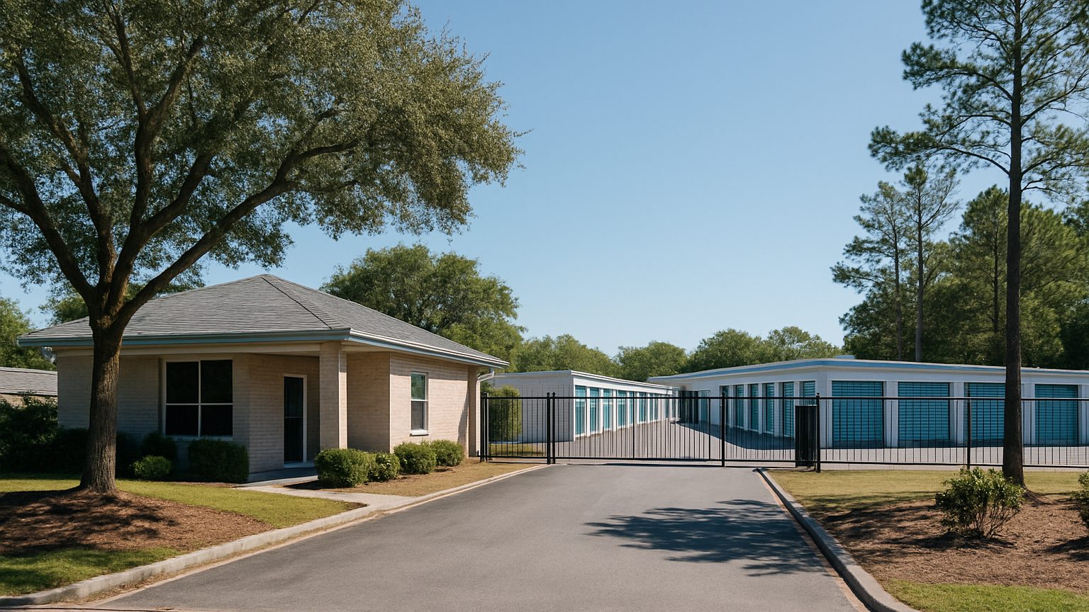 The office and entrance at Southern Alabama Self Storage
